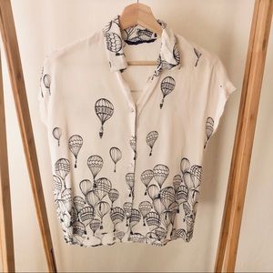 Hot air balloon Zara basics shirt